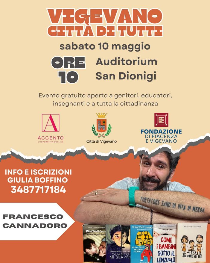Vigevano: &quot;Due come noi tre&quot;. Incontro con Francesco Cannadoro