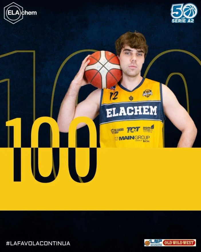 Basket serie A2, Strautmanis fa 100 presenze in maglia gialloblu: complimenti!