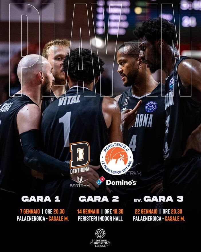 Basket, Il 7 gennaio riprende la campagna europea della Bertram Derthona: date e orari del play-in di Bcl contro il Peristeri Basket, Il 7 gennaio riprende la campagna europea della Bertram Derthona: date e orari del play-in di Bcl contro il Peristeri