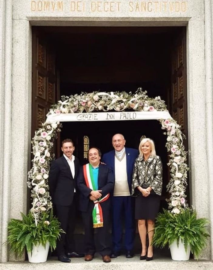 Gambolò, domenica scorsa la cittadinanza ha ringraziato don Paolo Nagari per i suoi 11 anni nella città del borlotto