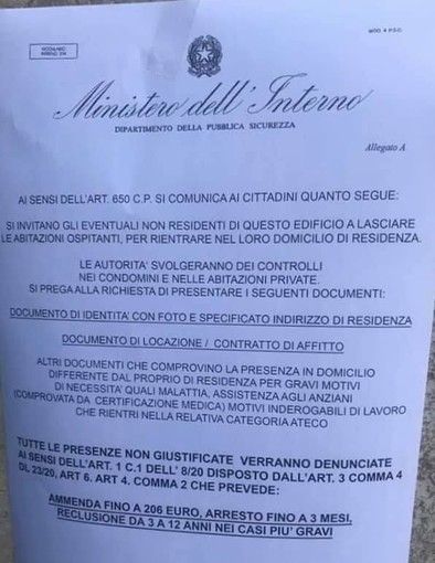 Attenzione al falso volantino intestato al Ministero dell’Interno