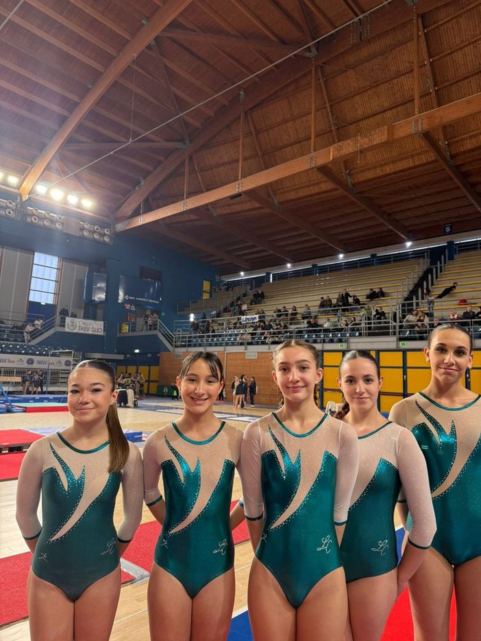 Ginnastica artistica, buoni risultati per le giovani della Costanza Massucchi Mortara a Treviglio