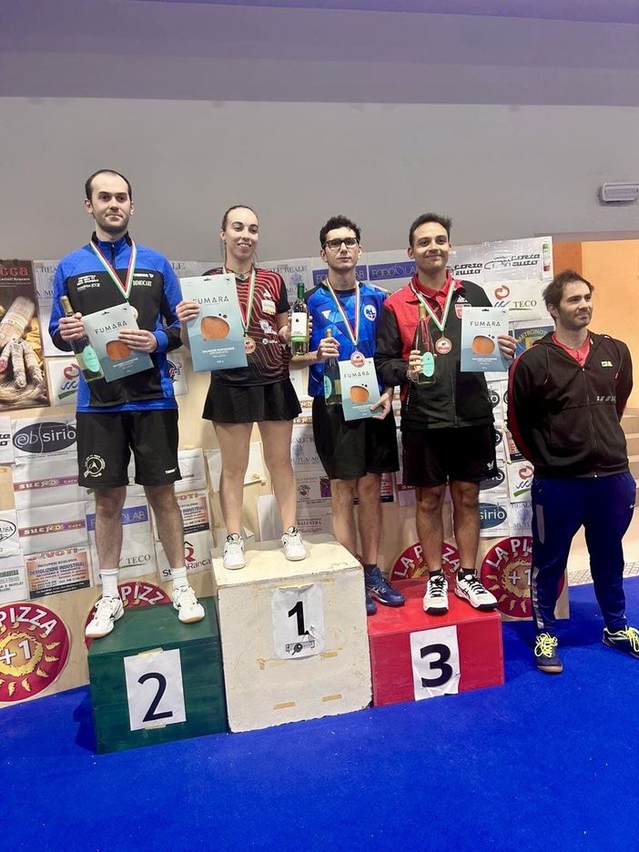 Tennistavolo: torneo Over 2 120M-8F, Filippo Cantella chiude il 2025 con un podio