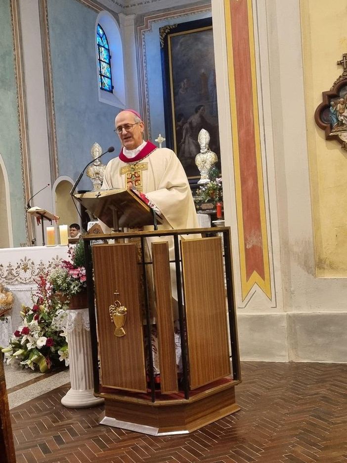 Balossa Bigli: il vescovo in visita alla chiesa parrocchiale