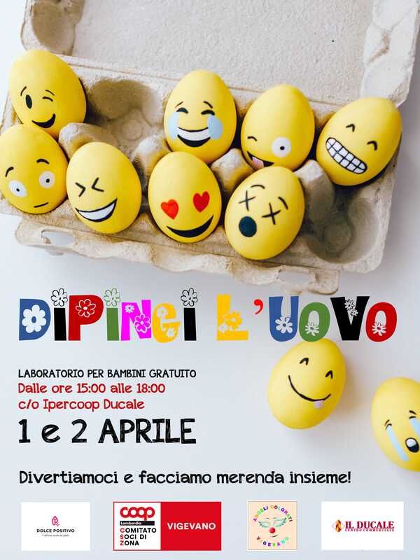 Vigevano, Dipingi l’Uovo: un laboratorio per bambini nel weekend delle Palme Vigevano, Dipingi l’Uovo: un laboratorio per bambini nel weekend delle Palme