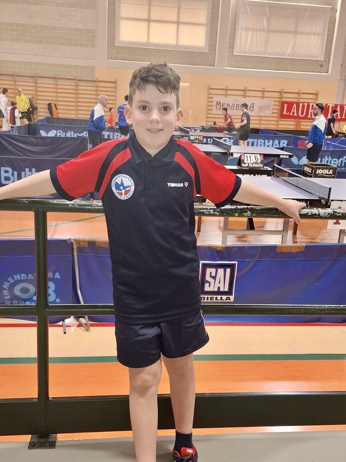 Tennistavolo: torneo open di Biella, miglior risultato tra i “grandi” per Nicolò Favini