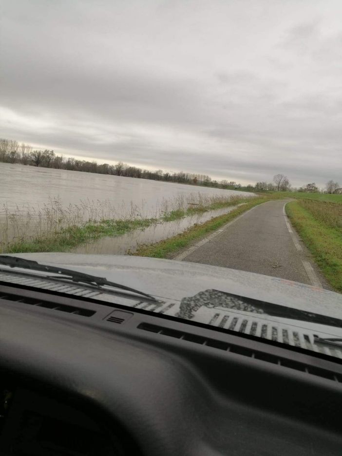 Pieve del Cairo: il fiume Po è in piena straordinaria, superati gli 8 metri di altezza a Isola Sant'Antonio
