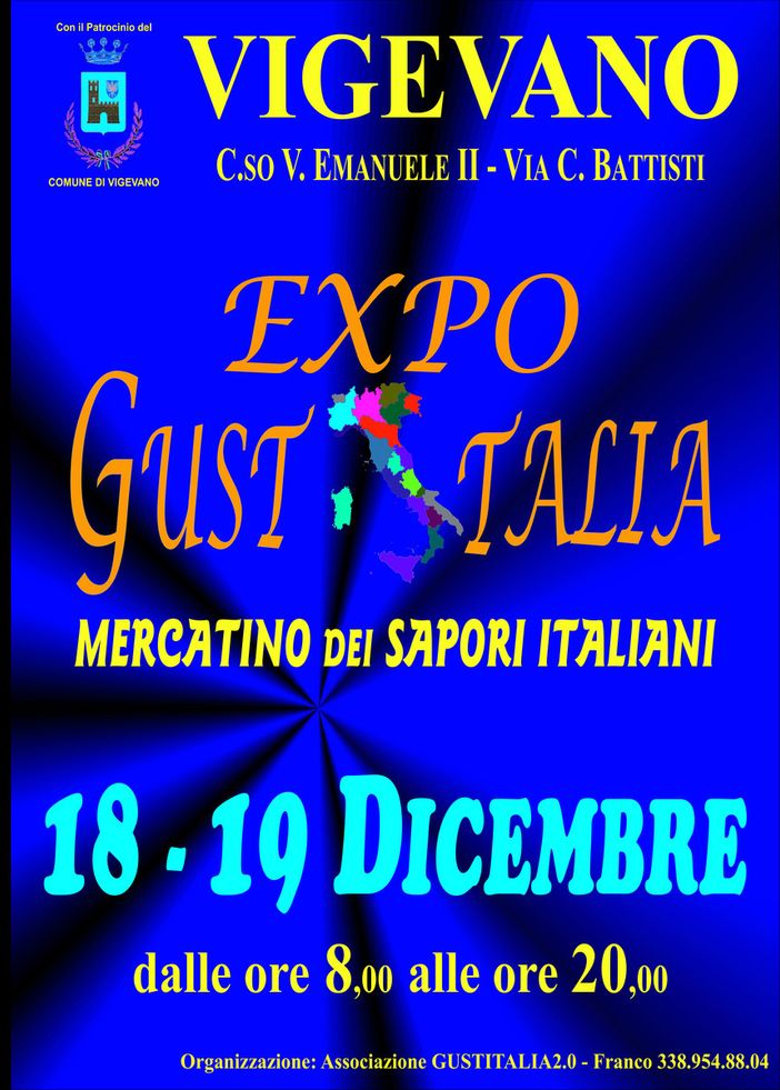 Vigevano: 18 e 19 dicembre torna il mercatino di Gustitalia Vigevano: 18 e 19 dicembre torna il mercatino di Gustitalia