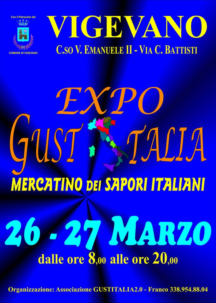 Vigevano: il 26 e 27 marzo torna il mercatino dei sapori Gustitalia