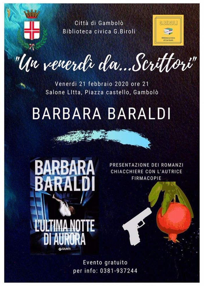 L’INTERVISTA: Gambolò, sale l’attesa per la presentazione del libro di Barbara Baraldi L’INTERVISTA: Gambolò, sale l’attesa per la presentazione del libro di Barbara Baraldi