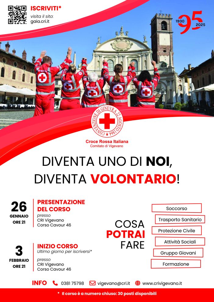 Vigevano, nuovo corso di accesso in Croce Rossa Vigevano, nuovo corso di accesso in Croce Rossa