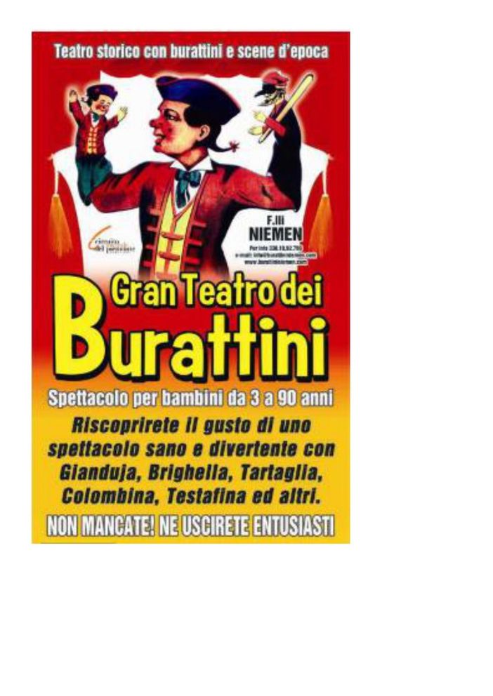 Vigevano: torna il teatro dei burattini della famiglia Niemen