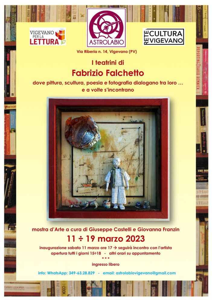 Vigevano: all'associazione culturale Astrolabio le opere di Fabrizio Falchetto Vigevano: all'associazione culturale Astrolabio le opere di Fabrizio Falchetto