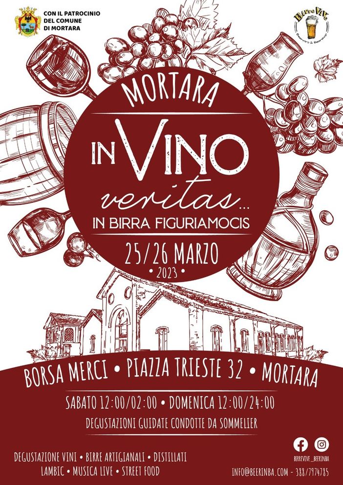 A Mortara due giornate dedicate a vino e street food