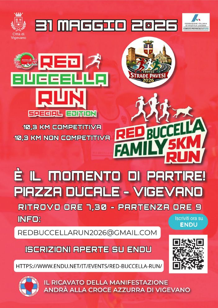 Buccella Run & Bike Vigevano festeggia 10 anni con la “Red Buccella Run Special Edition” Buccella Run & Bike Vigevano festeggia 10 anni con la “Red Buccella Run Special Edition”