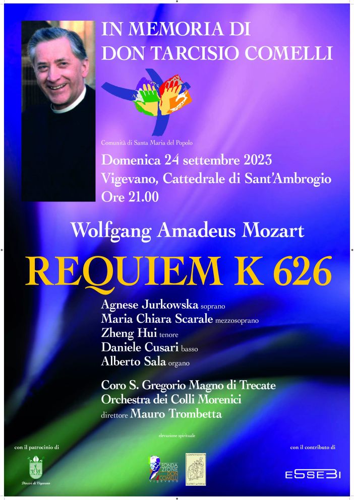 Vigevano: domenica 24 settembre, santa messa e requiem di Mozart in memoria di don Tarcisio Comelli