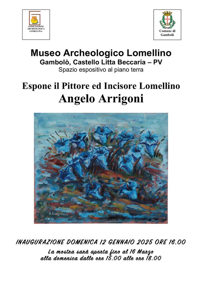 Gambolò, al museo archeologico la mostra dell'incisore e pittore Angelo Arrigoni Gambolò, al museo archeologico la mostra dell'incisore e pittore Angelo Arrigoni
