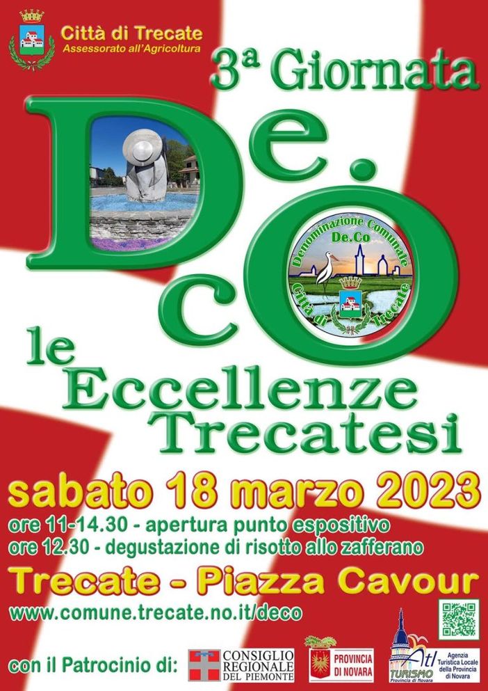 Trecate: sabato 18 torna la giornata dedicata ai prodotti a marchio “De.Co- Denominazione Comunale”