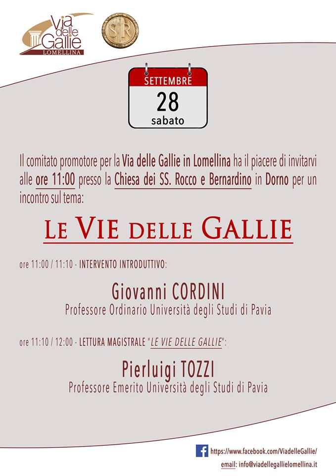 Dorno: La chiesa di San Rocco a ospita una conferenza sulla via delle Gallie Dorno: La chiesa di San Rocco a ospita una conferenza sulla via delle Gallie