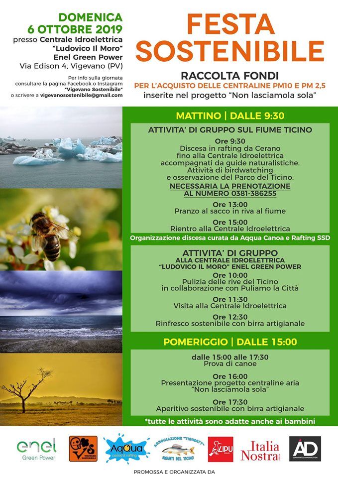 Vigevano, domenica la Festa Sostenibile di Vigevano Sostenibile e Aqqua Canoa e Rafting