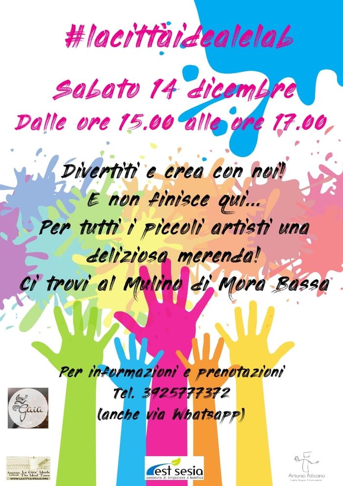 Vigevano: laboratorio al mulino di Mora Bassa, sabato 14 dicembre Vigevano: laboratorio al mulino di Mora Bassa, sabato 14 dicembre