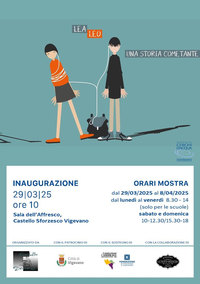 Vigevano, &quot;Leo e Lea - una storia come tante&quot;. Una mostra per sensibilizzare i giovani sulla violenza di genere