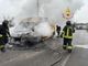 Garlasco: furgone divorato dalle fiamme, intervengono i Vigili del fuoco