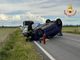 Si ribalta con l'auto sulla strada Sartirana-Breme, 39enne elitrasportata all'Humanitas
