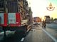 Oltrepò: in fiamme un semirimorchio carico di legname sulla Torino-Piacenza