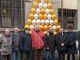 Un albero di Natale fuori dagli schemi: il simbolo di Novara per la sicurezza sul lavoro