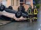 L'incidente avvenuto a Cilavegna in via Roma