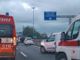 Uno degli incidenti avvenuti stamattina sulla A8