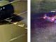 I fotogrammi diffusi dalla Polizia Stradale