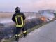 Ferrera: incendio sulla riva di un fosso, intervengono i Vigili del fuoco
