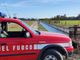 Gropello Cairoli: daino cade in un canale artificiale pieno d'acqua con sponde in cemento, messo in salvo dai Vigili del fuoco