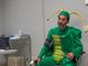 Max Laudadio, nei panni del Cicalotto, in ospedale