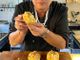 Andrea Mainardi presenta le patate fondenti con il gorgonzola dolce dop Palzola