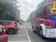 I vigili del fuoco in via Tanzi