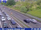 Le code in Autolaghi dopo l'incidente (foto webcam Autostrade per l'Italia)