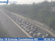 La coda vista dalle webcam di Autostrade per l'Italia