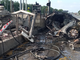FOTO. Auto si schianta alla barriera di Gallarate e prende fuoco: un morto in Autolaghi