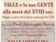 “Valle e la sua gente a metà del XVIII sec.” Mappe e carte del Catasto Sabaudo del 1760