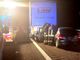 Bloccati nell'auto finita contro un camion
