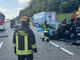 Scontro tra camion sull'A9: un ferito e autostrada chiusa