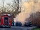 Boffalora sopra Ticino: auto in fiamme lungo la strada che porta al Ticino, si teme il dolo