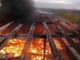 Milano, incendio in un capannone