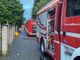 Gropello Cairoli: incendio in una ditta, Vigili del fuoco in azione con diversi mezzi