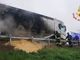 Casteggio-Broni: camion in fiamme sull'autostrada A21, sul posto i Vigili del fuoco