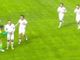 Mira si mette un pallone sotto la maglietta e mima il pancione per festeggiare il primo gol al Pavia, sotto Manfrè chiude il conto al Chinetti (foto tratte dalla diretta di Paolozerbi.com)