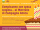 Compleanno con la “spesa sospesa” al mercato di Campagna Amica